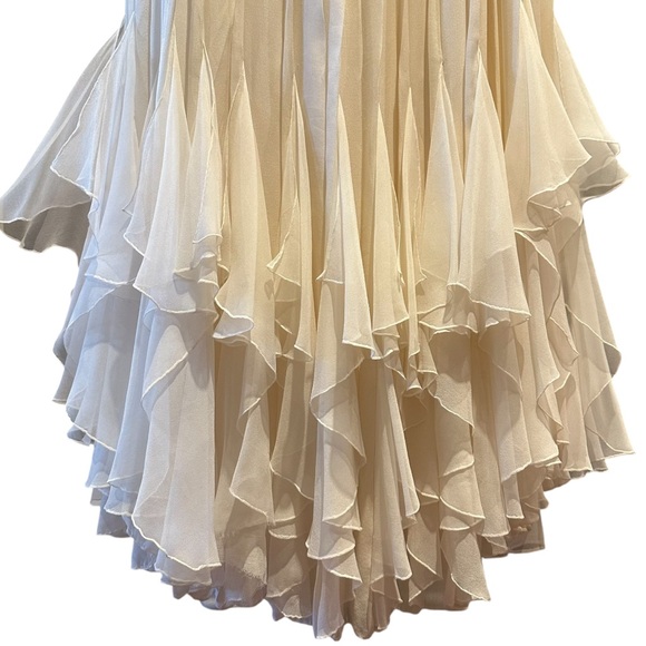 Couture Silk Chiffon Dress - Picture 4 of 16